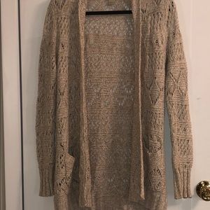Knit sweater cardigan